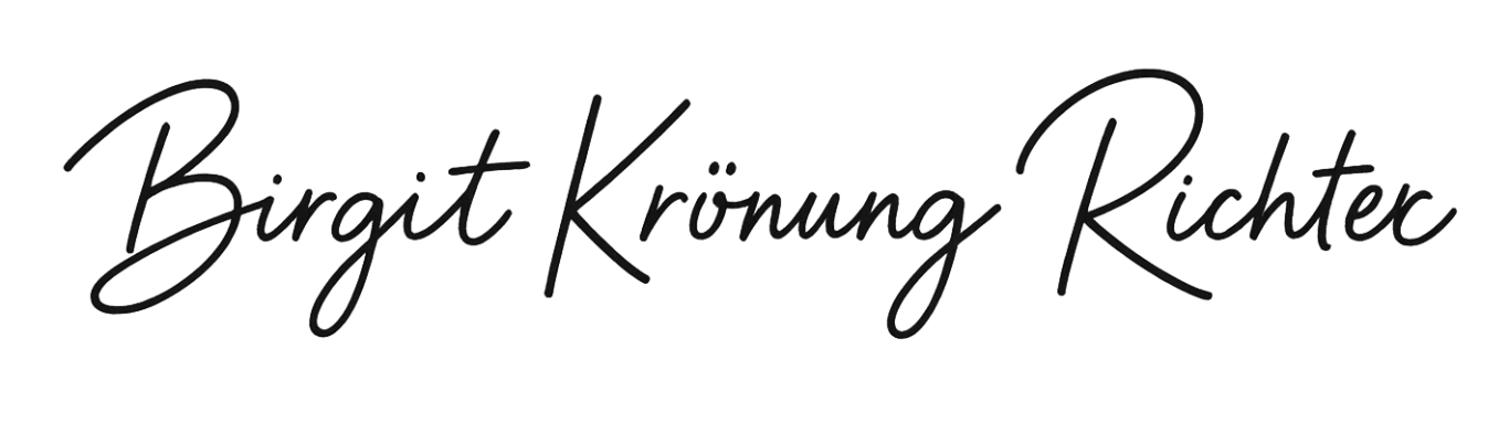 Unterschrift Birgit Krönung-Richter Schriftzug mit dem Namen "Birgit Krönung Richter" in eleganter Schreibschrift.